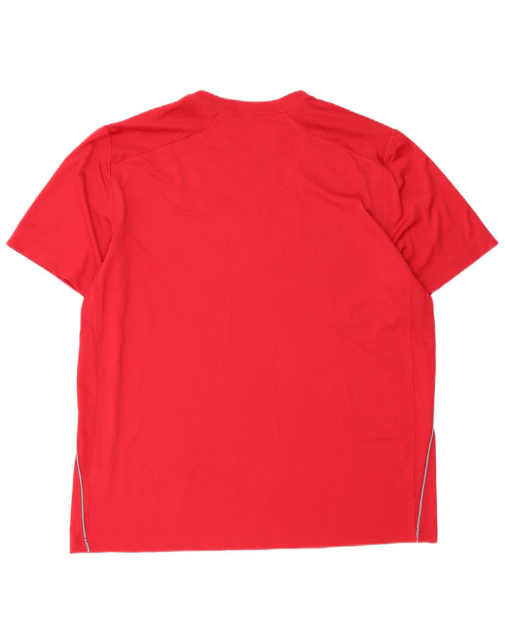 T-shirt Nike Dri Fit da uomo XL rossa in poliestere