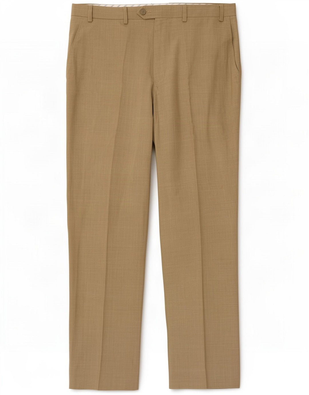 Pantaloni da abito dritti da donna Marks & Spencer W36 L29 poliestere kaki