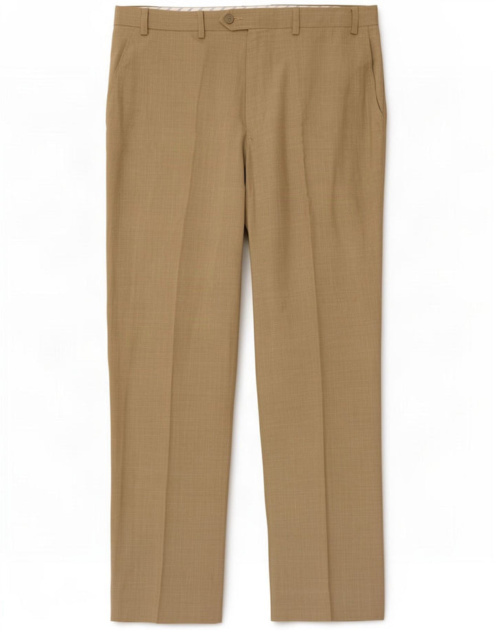 Pantaloni da abito dritti da donna Marks & Spencer W36 L29 poliestere kaki