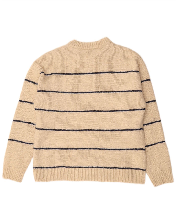 Maglione girocollo da bambino Zara 13-14 anni in poliestere a righe beige