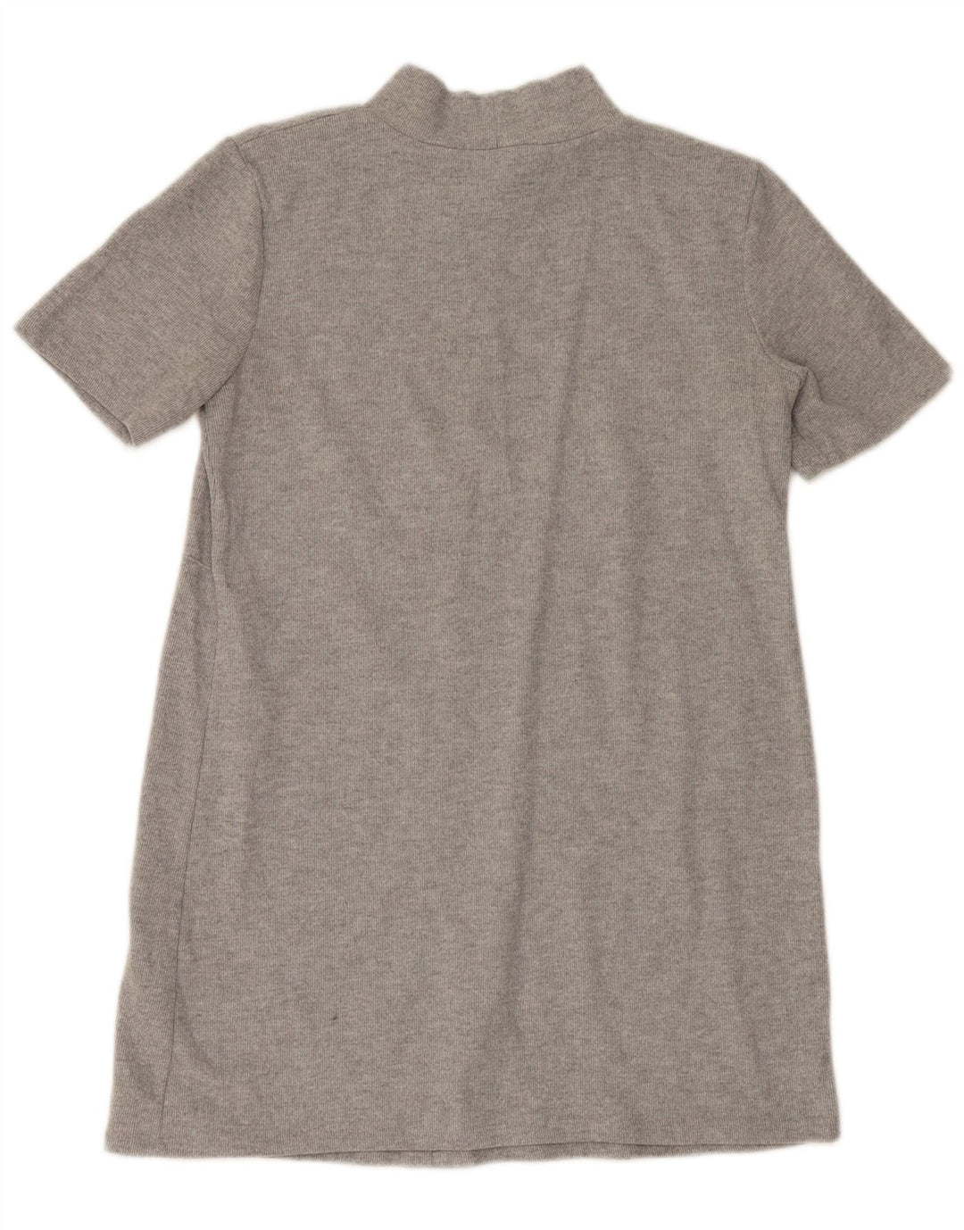Abito maglione a maniche corte da donna Zara UK 16 grande poliestere grigio