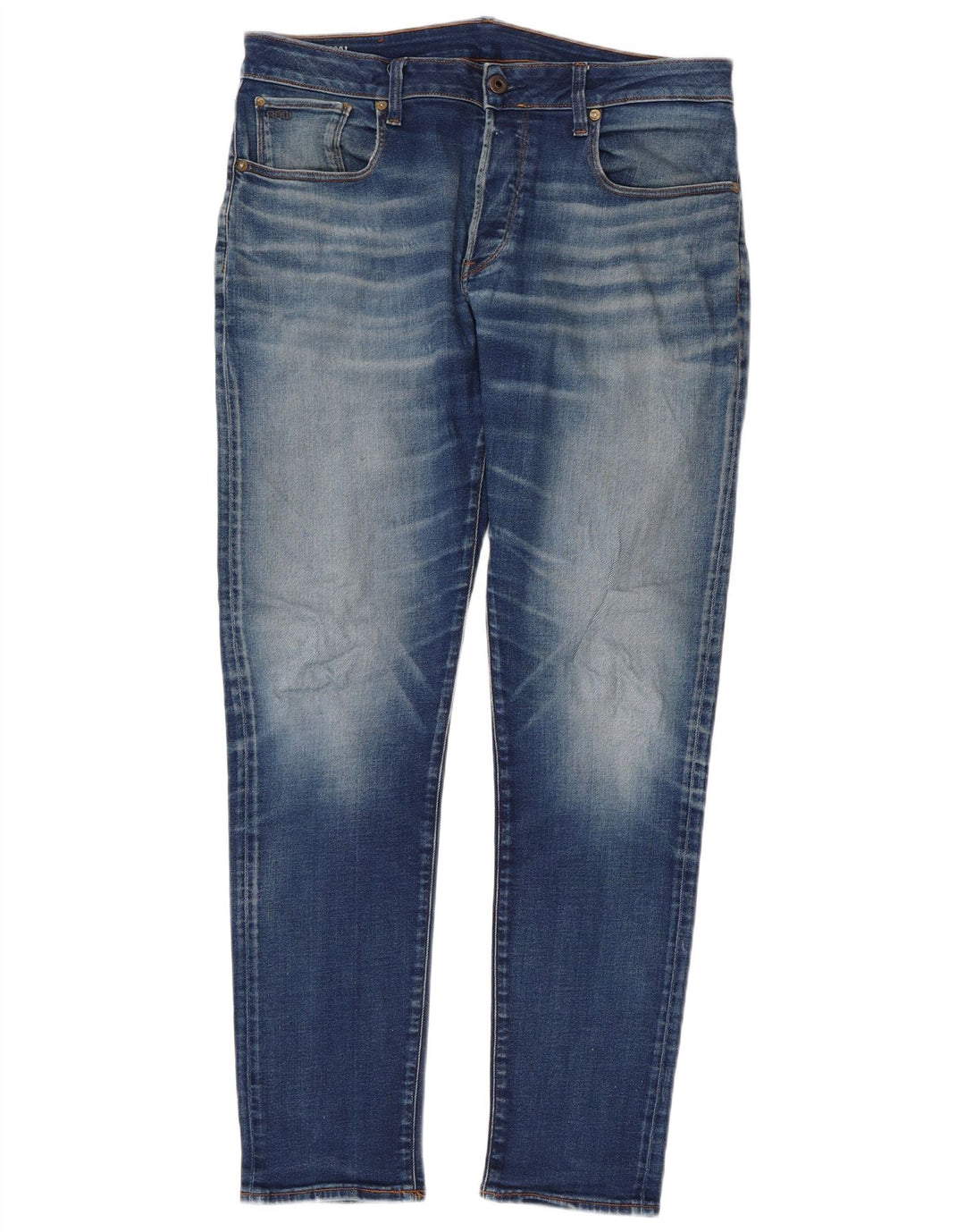 Jeans slim da uomo G-STAR 3301 W34 L34 poliestere blu