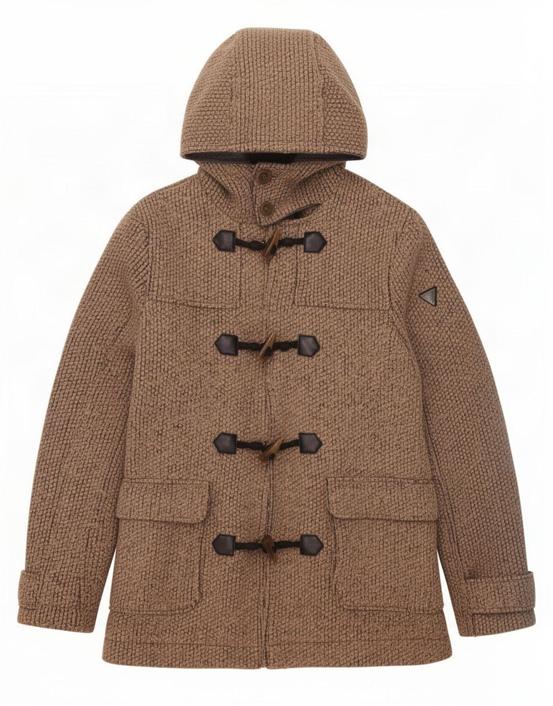 Guess Montgomery da uomo con cappuccio UK 38 Poliestere marrone medio