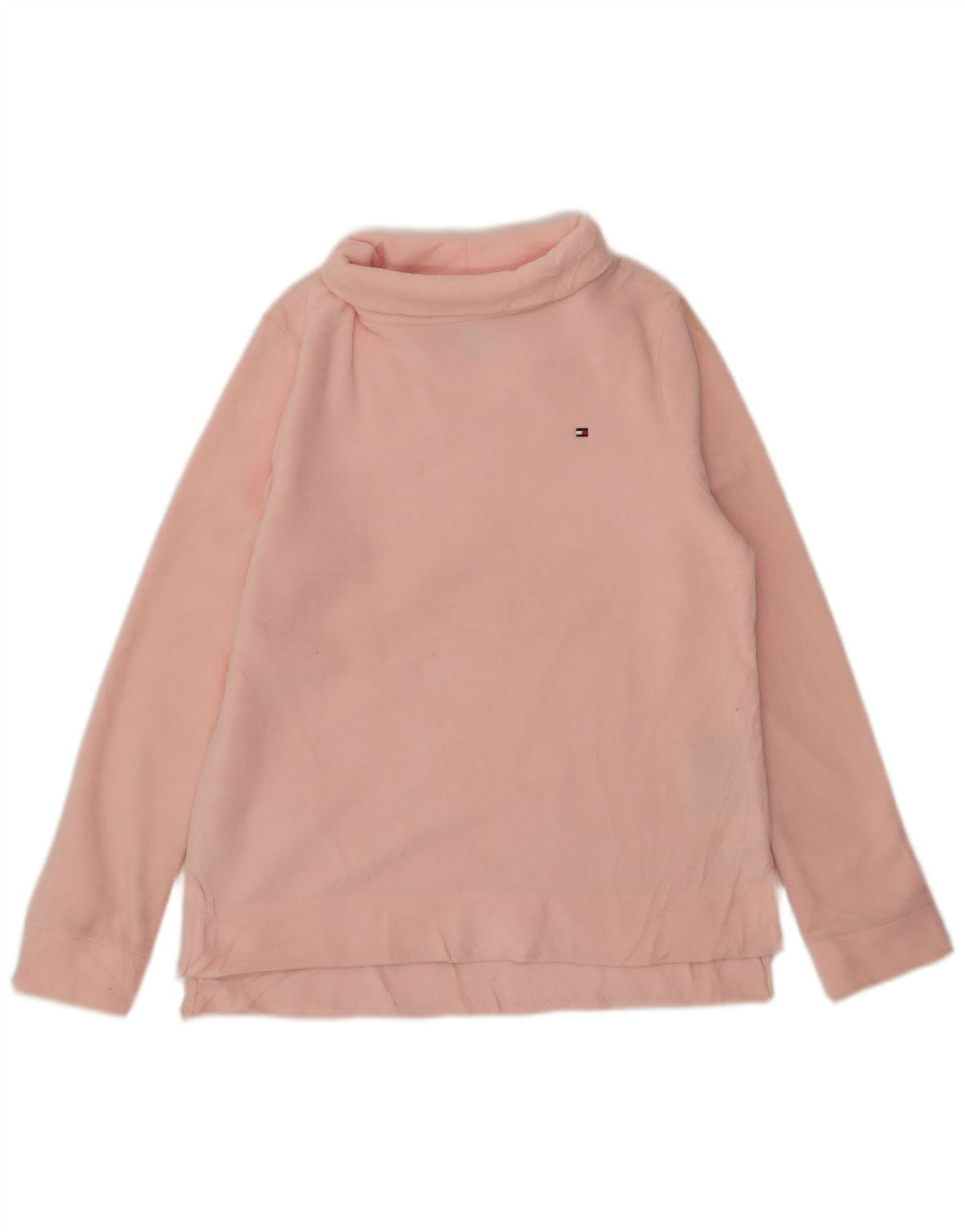 Maglione in pile da donna Tommy Hilfiger UK 14 poliestere rosa medio