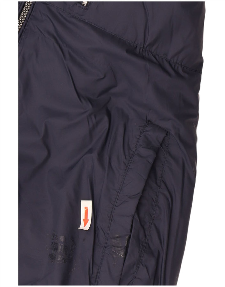 Giacca imbottita con cappuccio da uomo Zara UK 38 nylon blu navy medio
