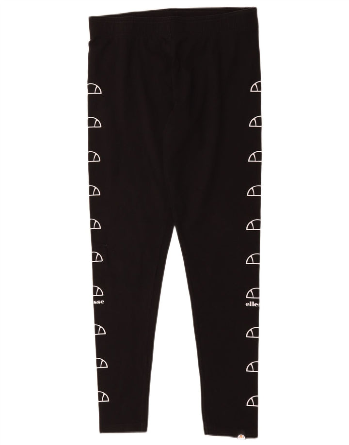 Leggings grafici da donna Ellesse UK 14 grandi neri