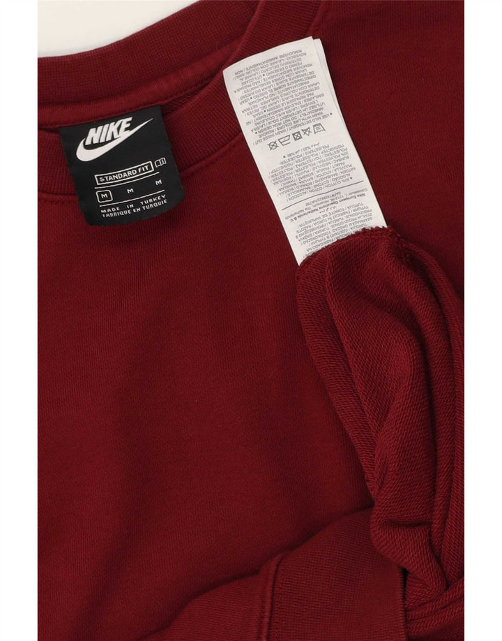 Felpa grafica da uomo Nike Felpa media bordeaux color block