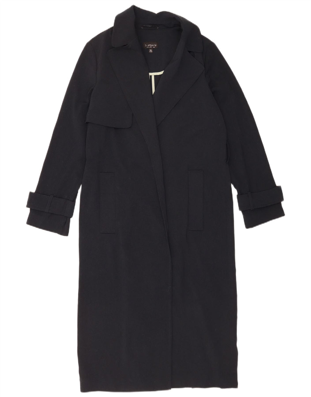 Topshop Trench oversize da donna UK 6 XS Blu navy