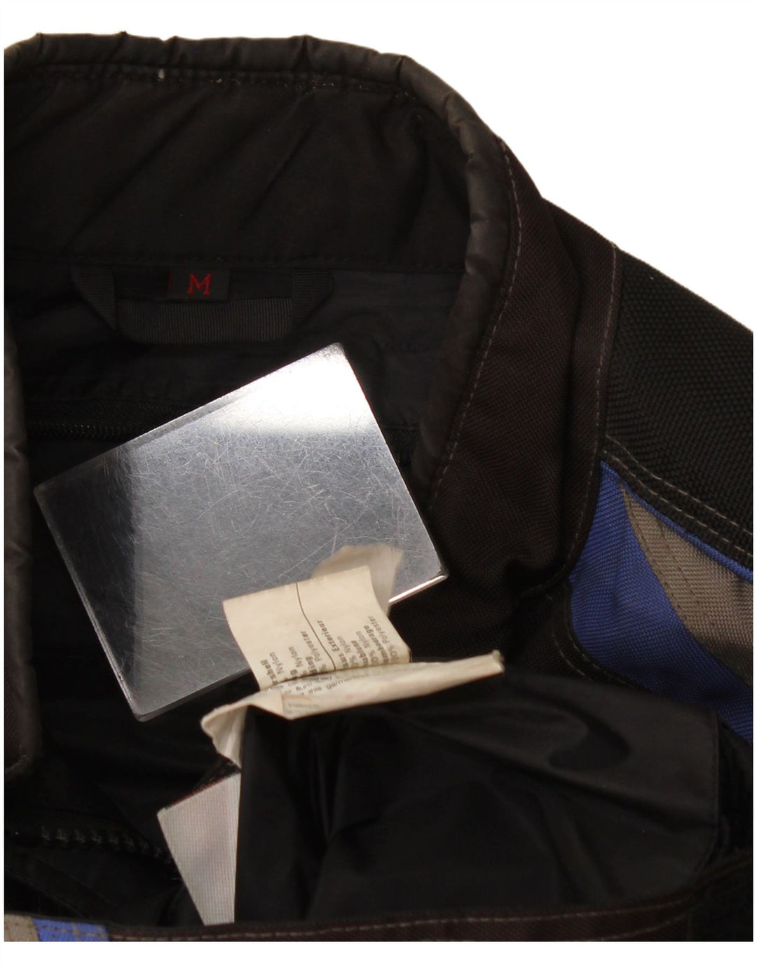 Giacca da corsa grafica da uomo Lewis UK 38 nylon color block nero medio
