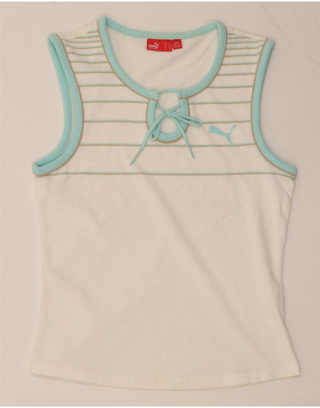 Canotta grafica da donna PUMA UK 12 Medium White Striped