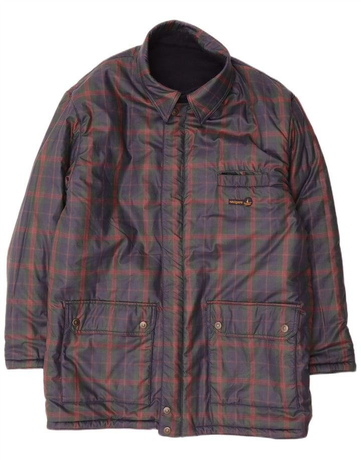 Giacca reversibile da uomo NAVIGARE UK 44 2XL Lana blu navy