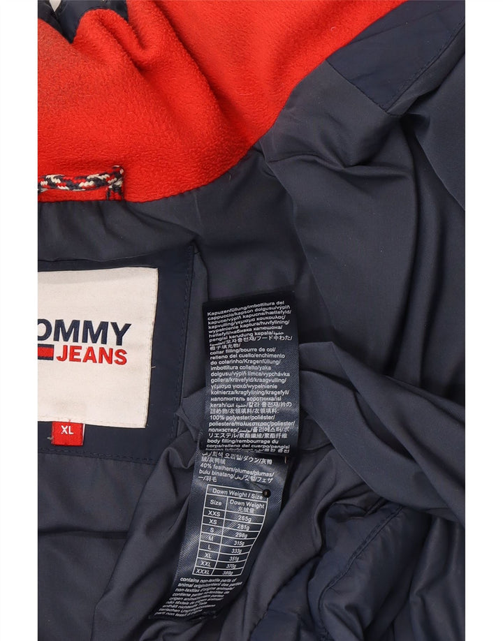 Giacca imbottita da uomo Tommy Hilfiger UK 42 XL poliestere blu navy