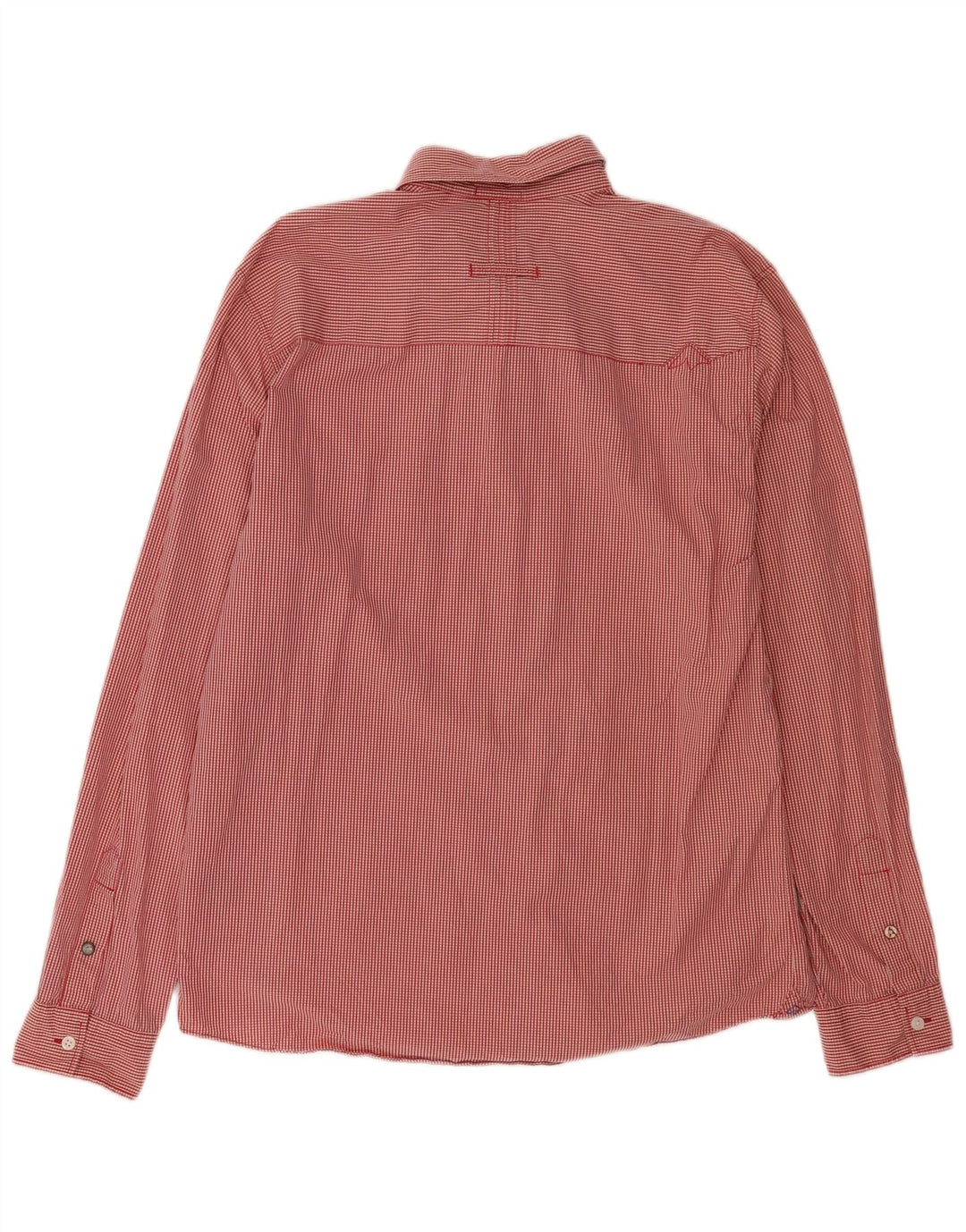 Camicia da uomo Quiksilver XL in cotone a quadretti rossi