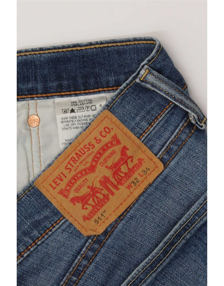 Jeans Levi's Uomo 511 Slim W32 L34 Blu