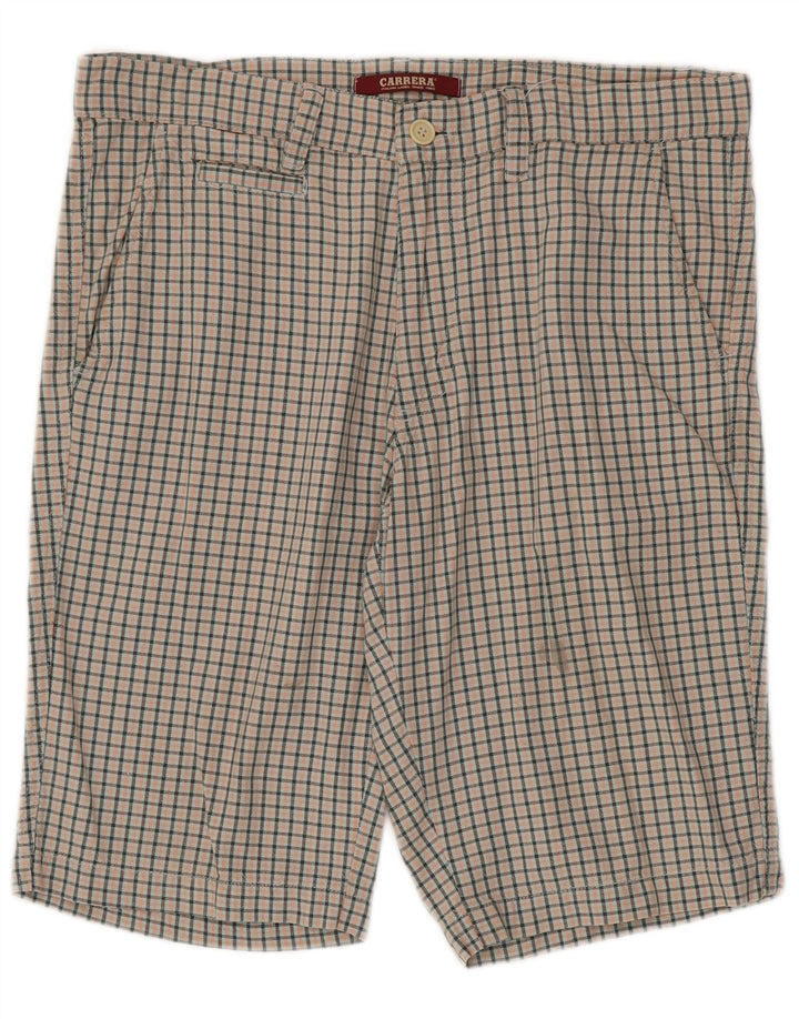 Pantaloncini chino da uomo Carrera IT 50 Large W34 cotone a quadretti multicolore