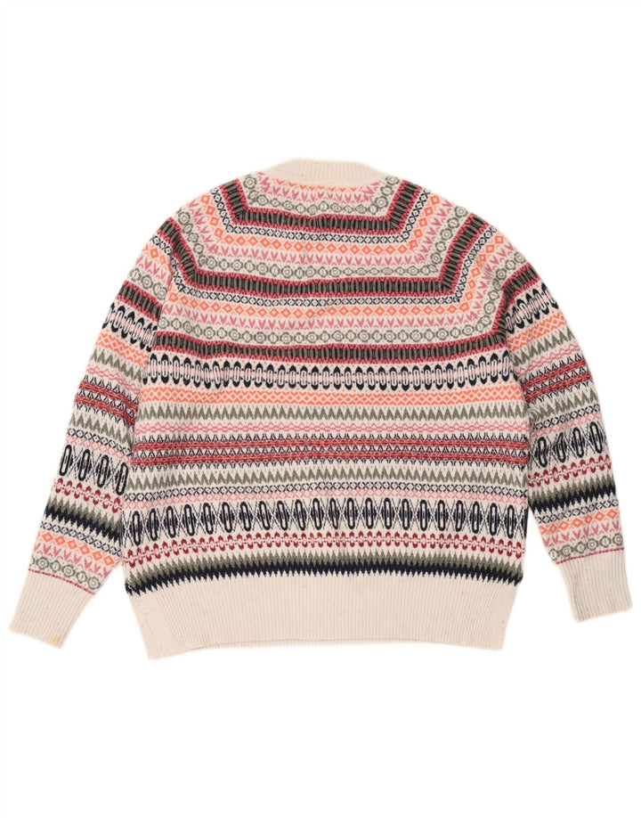 Maglione maglione girocollo da donna Marks & Spencer UK 14 medio multicolore