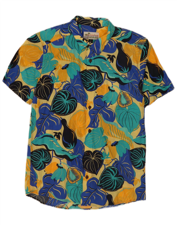 Patagonia Camicia hawaiana a maniche corte da uomo con motivo floreale medio multicolore
