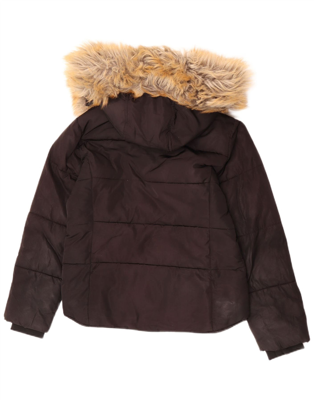 Giacca imbottita con cappuccio Petite da donna Topshop UK 4 XS poliestere nero