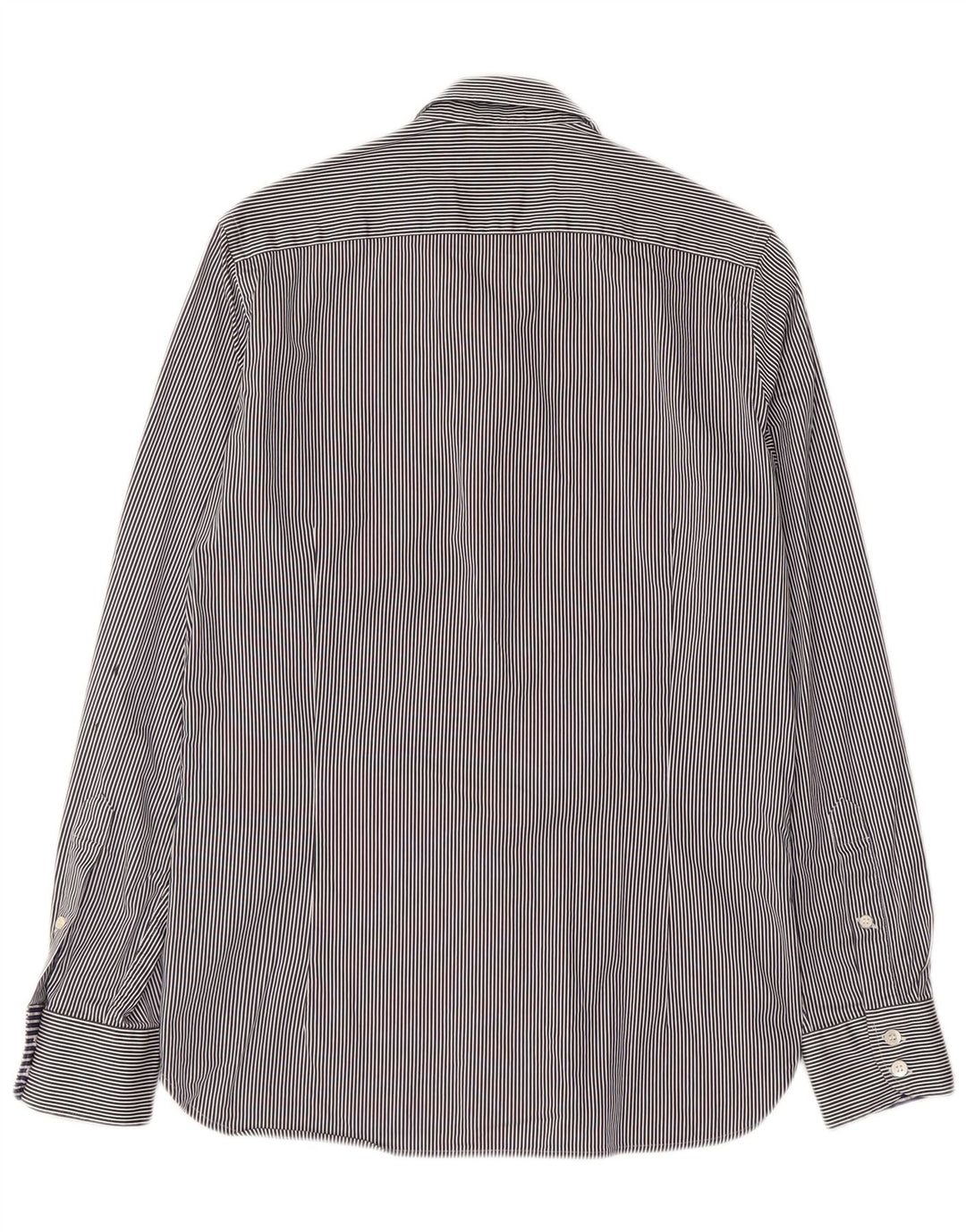 Camicia da uomo Ted Baker taglia 2 piccola in cotone a righe blu navy