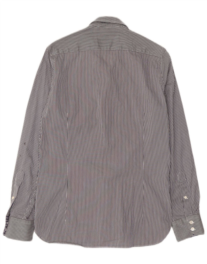 Camicia da uomo Ted Baker taglia 2 piccola in cotone a righe blu navy