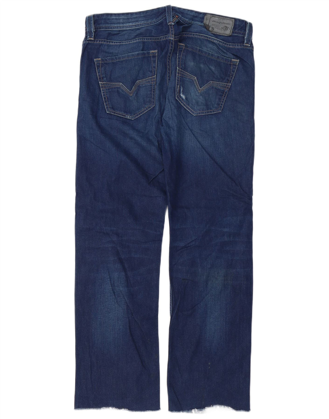 DIESEL Jeans dritti regolari Larkee da uomo W32 L32 in cotone blu
