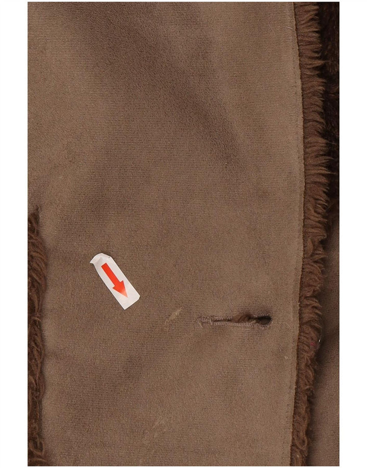 Gilet Sherpa da donna Tulchan UK 14 grande poliestere grigio