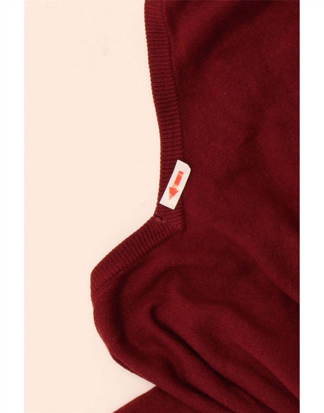 Maglione da uomo con scollo a V Marks & Spencer grande acrilico rosso