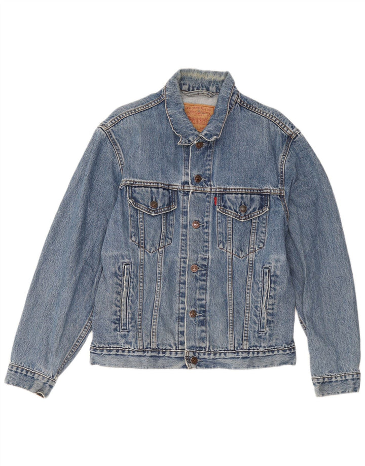 Giacca di jeans da uomo Levi's UK 38 Cotone blu medio
