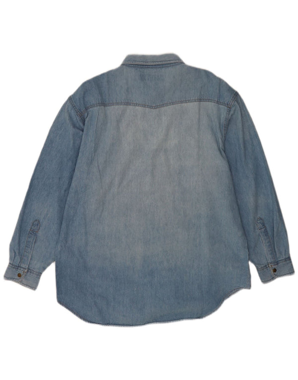 Camicia di jeans da uomo Brandon & C XL in cotone blu
