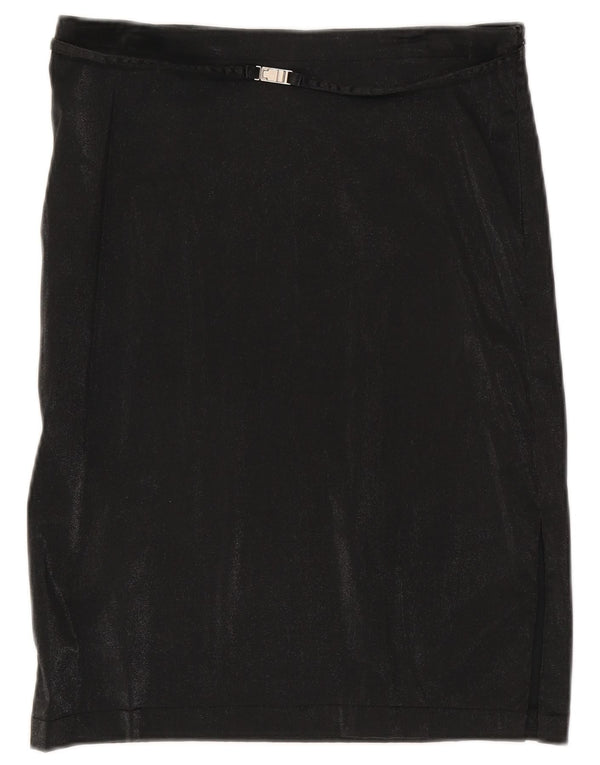 Gonna dritta da donna Ferre IT 46 grande W32 cotone nero