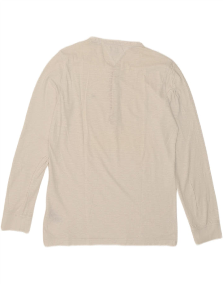 Tommy Hilfiger Uomo Top Manica Lunga XL Cotone Bianco