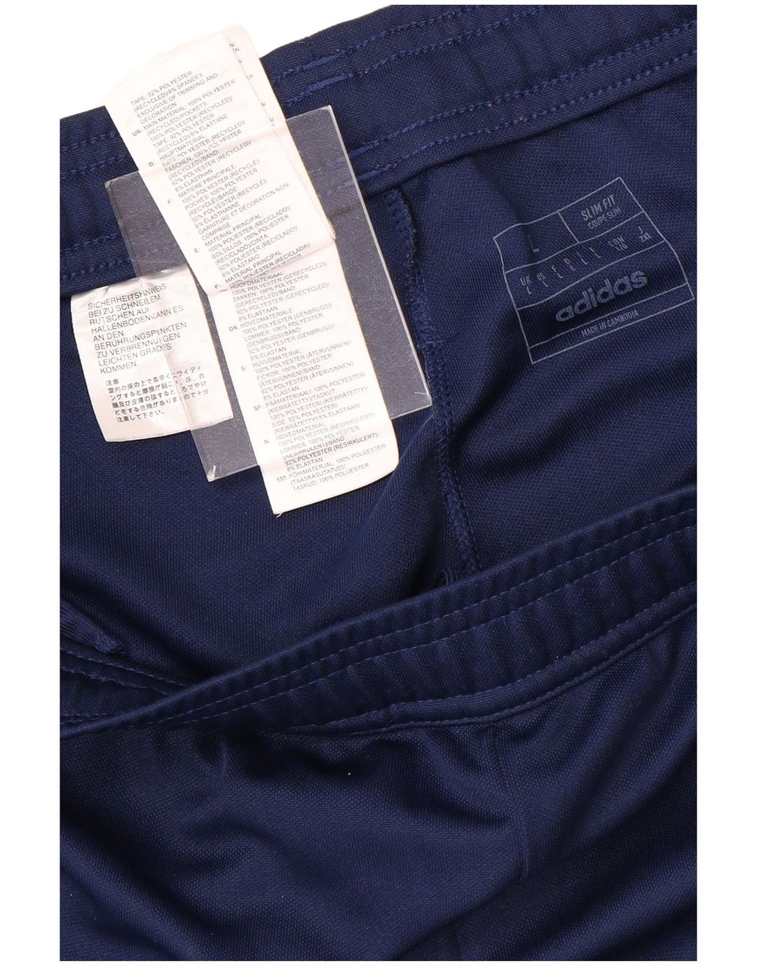 Pantaloni da tuta ADIDAS Aeroready Slim Fit da uomo di grandi dimensioni blu navy