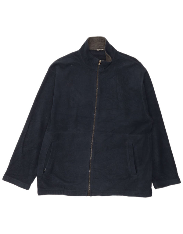 Giacca in pile da uomo Marks & Spencer UK 44 XL poliestere blu navy