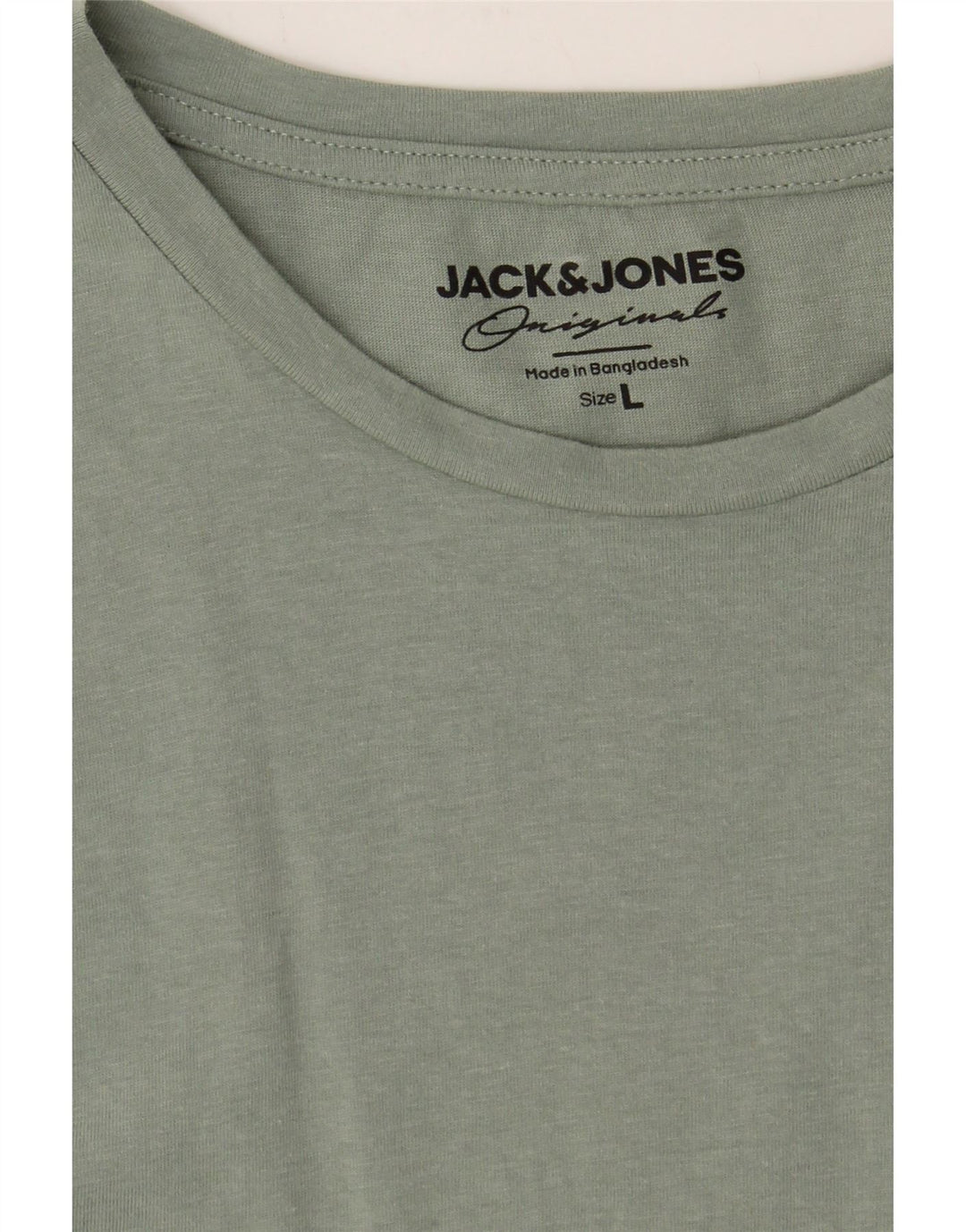 JACK & JONES Mens T-Shirt Top Large Green Cotton Vintage Jack & Jones and Second-Hand Jack & Jones from Messina Hembry 