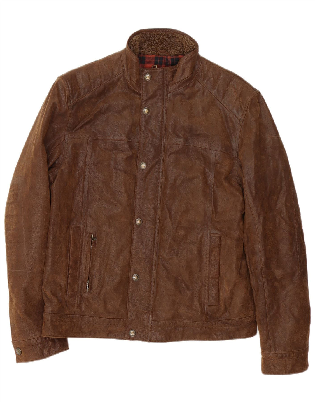 Giacca in pelle da uomo North Coast Society UK 38 Marrone medio