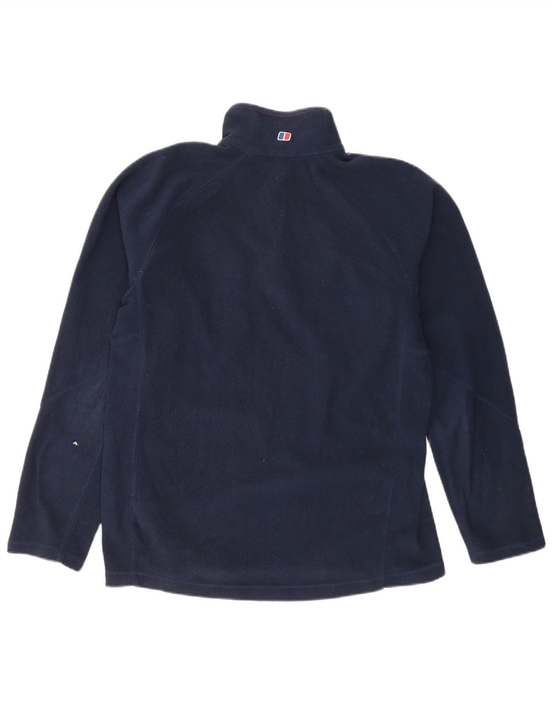 Maglione in pile da uomo Berghaus con zip e collo grande in poliestere blu navy