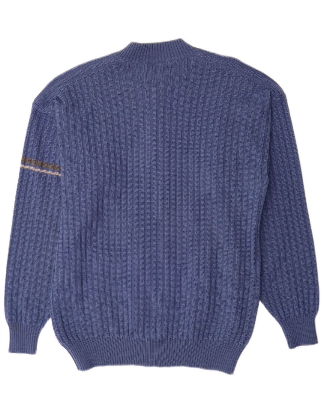 Maglione cardigan vintage da uomo grande blu