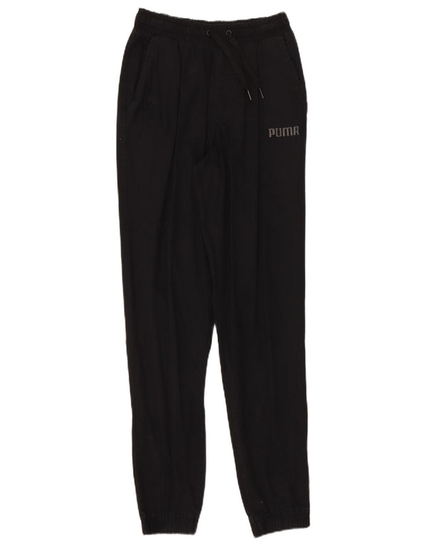 Pantaloni casual da jogging da donna PUMA XS W26 L30 cotone nero