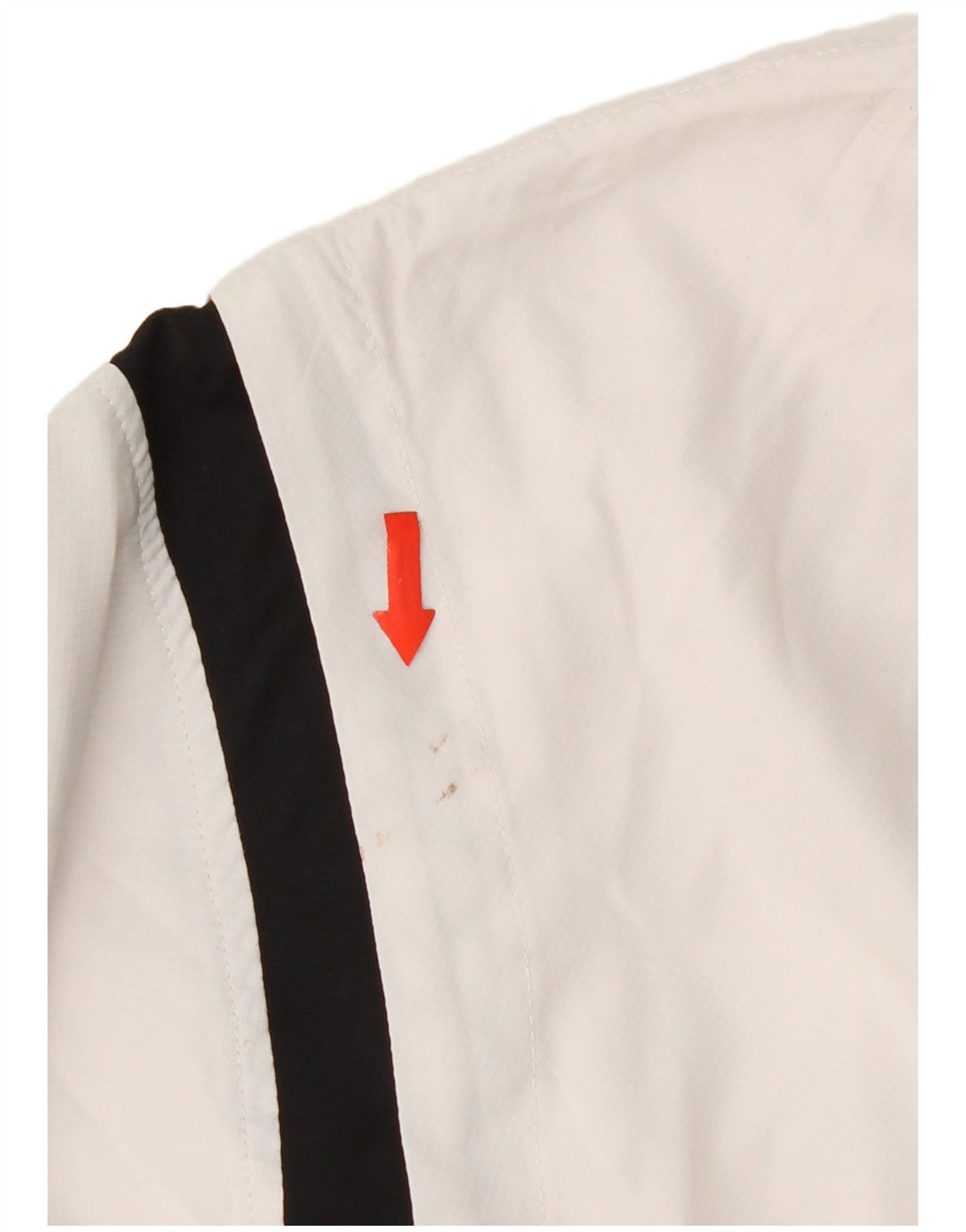 Giacca da ginnastica da uomo Asics, giacca in poliestere color block bianco medio