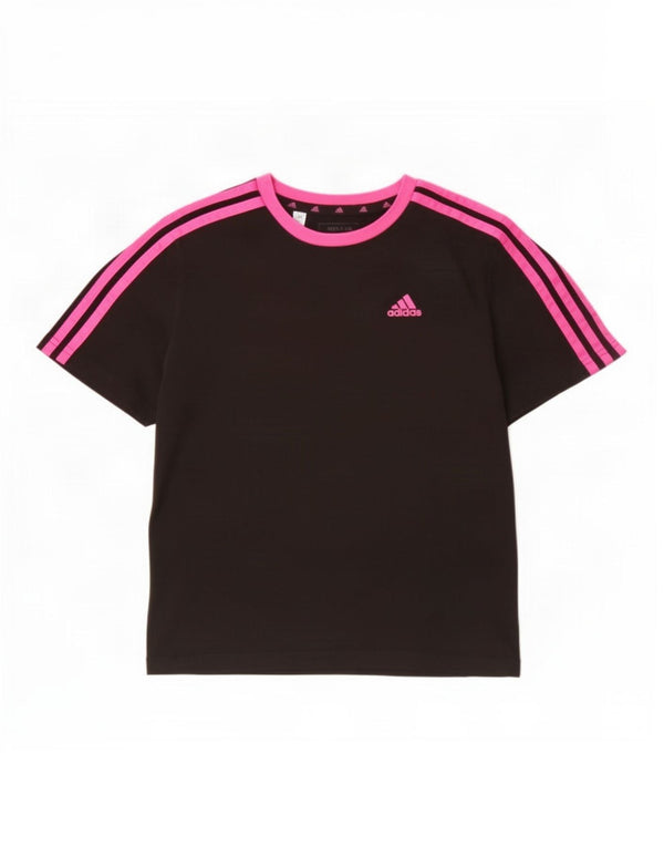 Maglietta Adidas Bambina Top 9-10 Anni Nera in Cotone