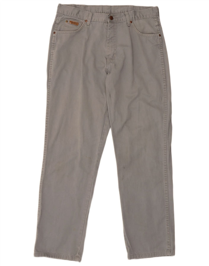 Pantaloni casual dritti da donna Wrangler W32 L31 grigio classico