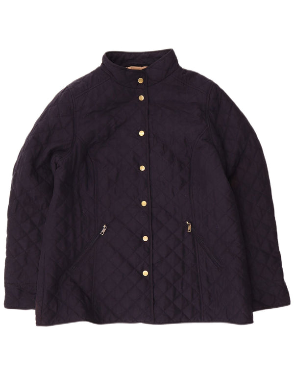 Giacca trapuntata da donna CLASSIC UK 18 XL Poliestere blu navy