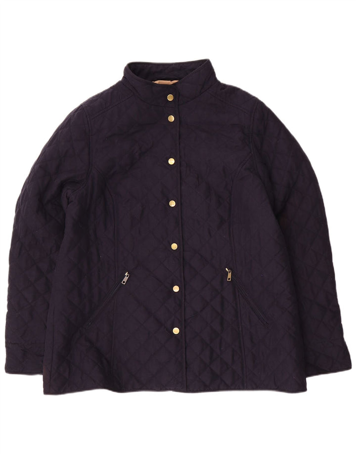 Giacca trapuntata da donna CLASSIC UK 18 XL Poliestere blu navy