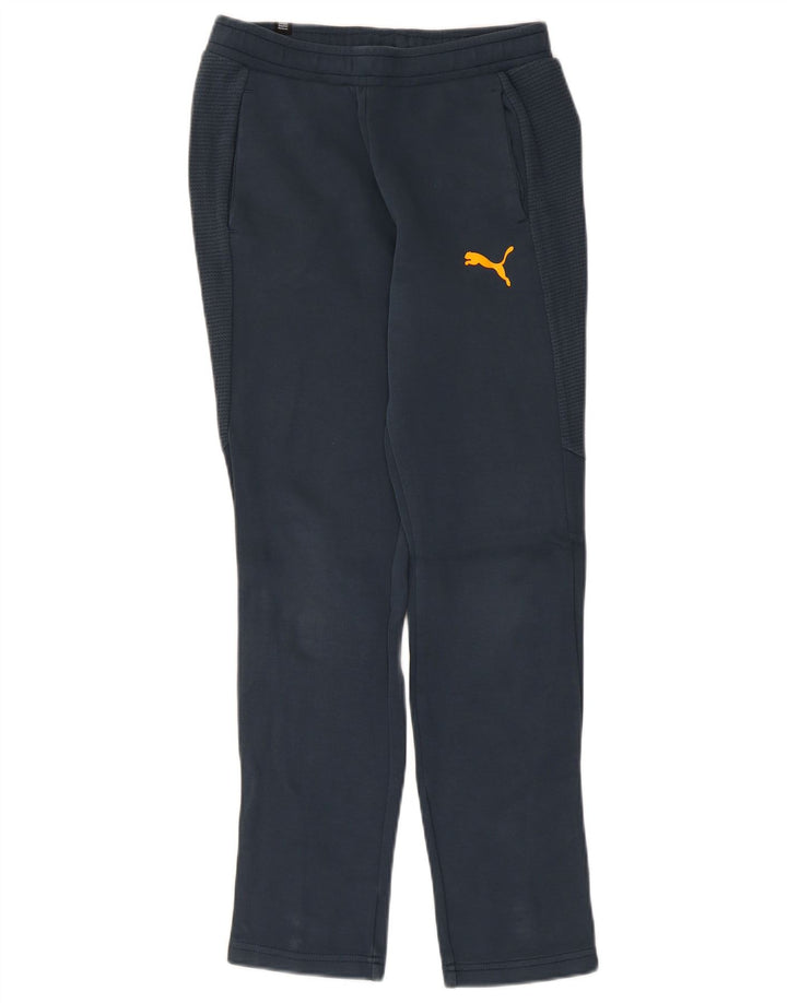 Pantaloni della tuta da ragazzo Puma 13-14 anni in cotone blu
