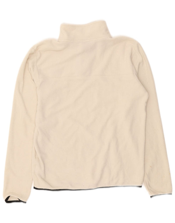 Maglione in pile da uomo The North Face con bottone e collo piccolo in poliestere bianco