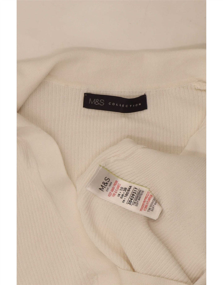 Polo da donna Marks & Spencer UK 10 Small bianca in viscosa