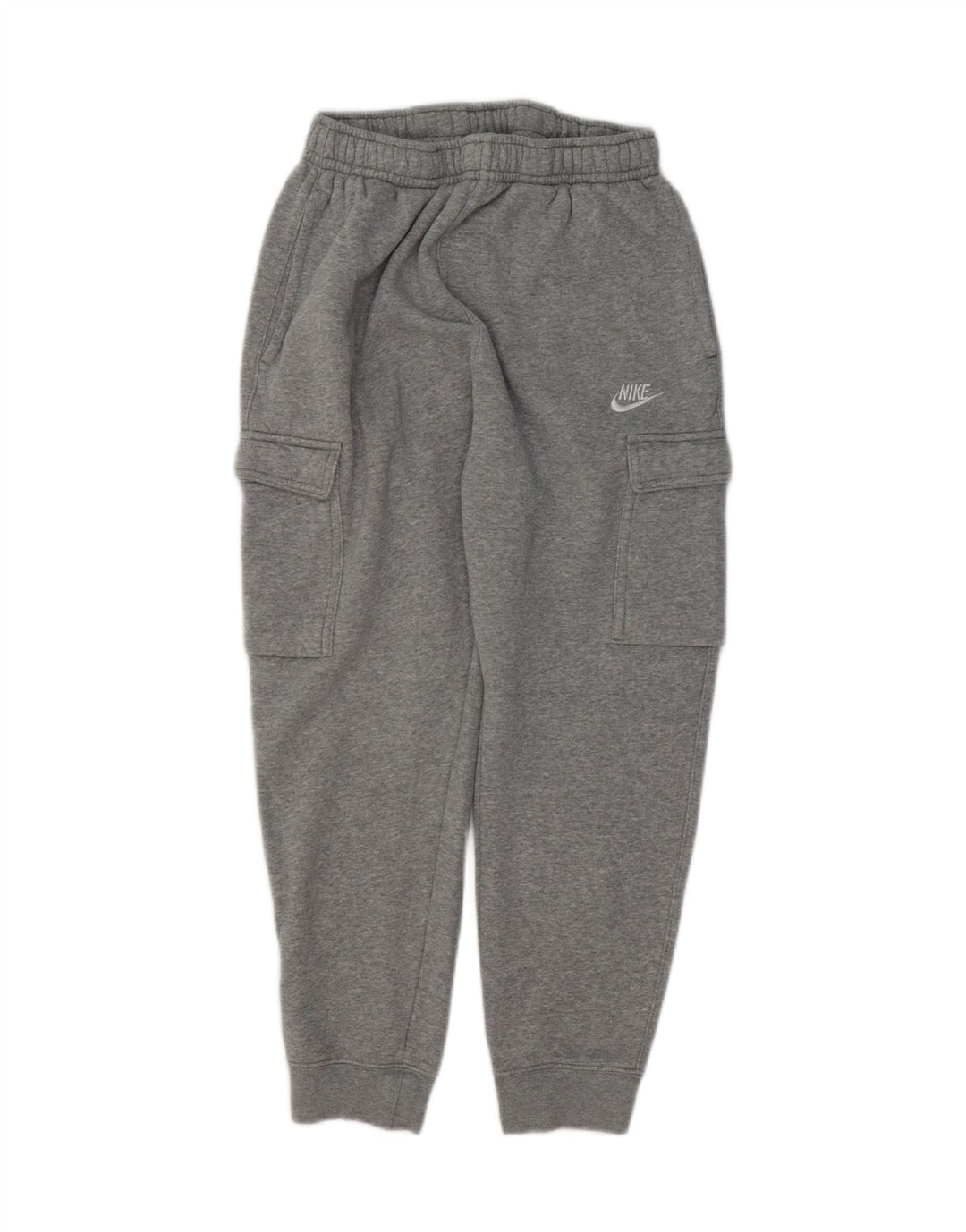 NIKE Womens Cargo Tracksuit Trousers Joggers UK 8 Small Grey Cotton