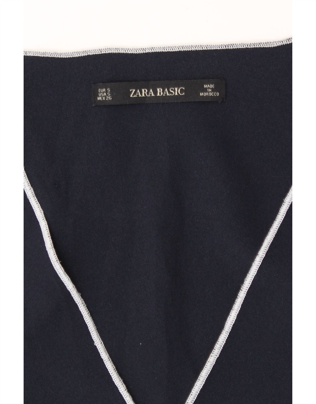 Abito a trapezio da donna Zara UK 10 piccolo blu navy