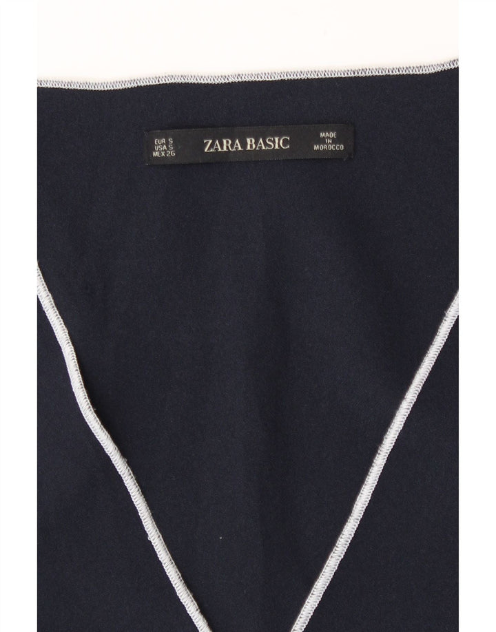 Abito a trapezio da donna Zara UK 10 piccolo blu navy