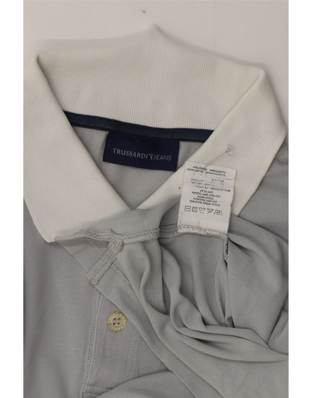 Polo Uomo Trussardi XL Cotone Grigio